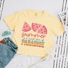 Simply Sage Market Women's Summer Is A Sweet Slice Of Paradise Short Sleeve Relaxed Fit Cropped Tee - 3 of 3