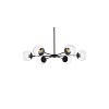 Elegant Lighting Briggs 36 inch pendant in black with clear shade - 3 of 4