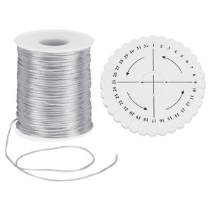 Unique Bargains Polyester Satin String Cord with Disc Organizer for DIY Bracelet - 1 of 4