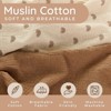 Muslin Crib Sheets 2 Pack – 52"x28" Cotton Fitted Sheets for Crib & Toddler Bed, Neutral Designs - 2 of 4