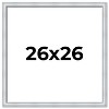 PosterPalooza | Square Classic Silver Picture Frame - UV Acrylic, Foam Board Backing, Hanging Hardware - 2 of 4