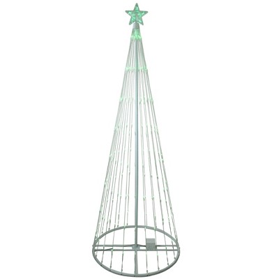 Northlight 6' Green LED Lighted Christmas Tree Show Cone Outdoor Decor