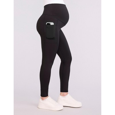 Women's Over the Belly Side Pocket Active Maternity Leggings | Motherhood Maternity