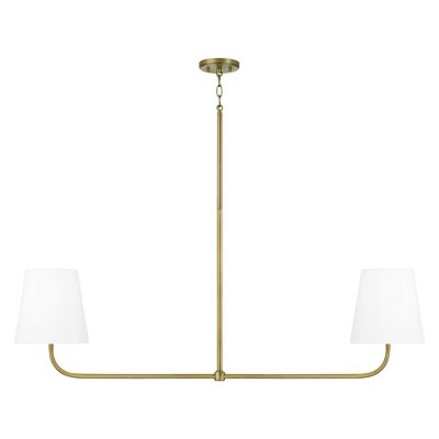 Capital Lighting Brody 2 - Light Island Pendant Light in  Aged Brass