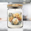 Courtside Market Golden Blush Collection ~ Vanilla Bliss 26oz Soy Candle Apothecary Jar with Decorative Tin Lid - 2 of 3