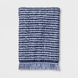 Textured Stripe Hand Towels Blue - Project 62