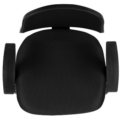 ErgoComfort High-Back Black Mesh Swivel Task Chair with Lumbar Support