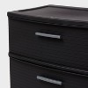 3 Drawer Wide Tower - Black - Brightroom™ - 2 of 2
