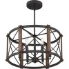 Quoizel Lighting Baron 6 - Light Semi-Flush Mount in  Marcado Black - 2 of 3