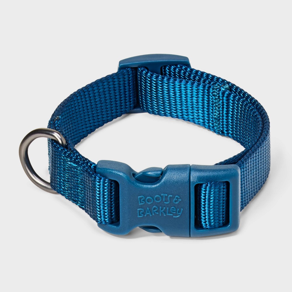 Photos - Collar / Harnesses Basic Adjustable Dog Collar with Matching Buckle - XS - Navy Blue - Boots & Barkley™