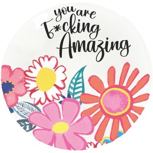 Pavilion Gift Company - You Are Amazing - 4" Glass Keepsake Dish - Decorative Trays and Platters - 1 of 4