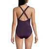 Lands' End Women's Chlorine Resistant Scoop Neck X-Back High Leg Soft Cup Tugless Sporty One Piece Swimsuit - 2 of 4
