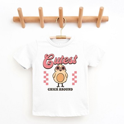 The Juniper Shop Cutest Chick Around Toddler Short Sleeve Tee