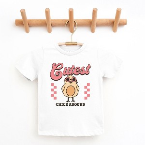 The Juniper Shop Cutest Chick Around Toddler Short Sleeve Tee - 1 of 2