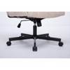 NicBex Office Chair with Adjustable Height Modern Rotatable Technical Fabric Vanity Chair Computer Chair with Wheels for Office, Study, Bedroom, Pink - 4 of 4