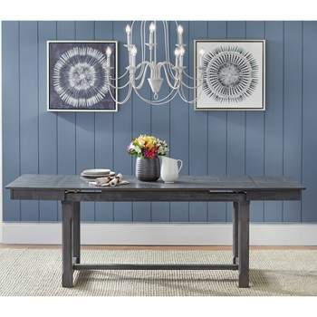 Riga Extendable Dining Table Gray - Buylateral