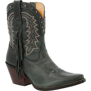 Women's Crush™ by Durango® Women's Vintage Teal Bootie Western Boot - 1 of 4