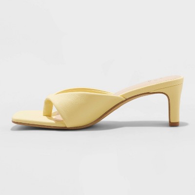 light yellow heels