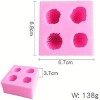 Aoibox 3D Strawberry Silicone Mold, Food Grade Safe Baking Molds for Desserts, Ice Cubes, Jello, Cake, Pastry, Fruit Shape,Microwave & Dishwasher Safe - 2 of 4