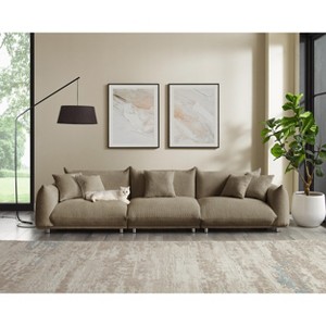 MINIMORE Modern Style 124.5"W Modular Chris 4Seater Sofa - 1 of 4