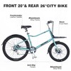 RISOKEYS 26 inch Aluminum Alloy Frame Cruiser Bike with Cargo Aluminium Alloy Frame,7 Speed Practical Commuting Bike for Women Men Senior - 2 of 4
