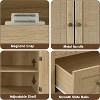 72" Wooden Tall Pantry Cabinet, Kitchen Pantry Storage Cabinets with 4 Door & 4 Adjustable Shelves and a Drawer for Kitchen, Dining Room, Wood - 4 of 4