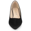 Allegra K Women's Pointy Toe Slip on Wedge Heel Pumps - 2 of 4