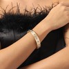 SOHI Women's California Gold Crystal Band Bracelet - 4 of 4