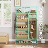 Rattan Shoe Storage Cabinet with 3 Flip Drawers - 4 of 4