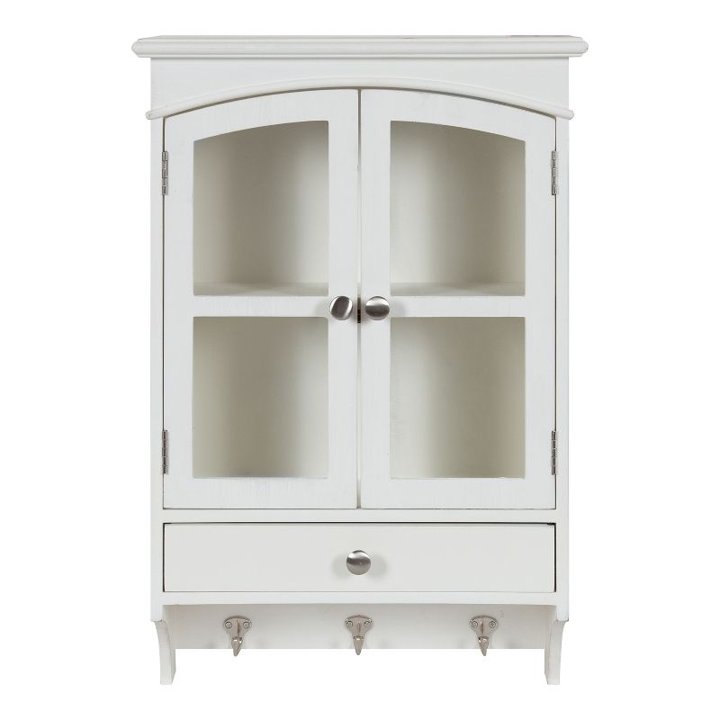Kate and Laurel Highfield Decorative Wall Cabinet , 17.75x7.25x27.25, White, 3 of 13