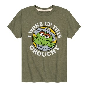 Boys' - Sesame Street - Woke Up This Grouchy Short Sleeve Graphic T-Shirt - 1 of 4