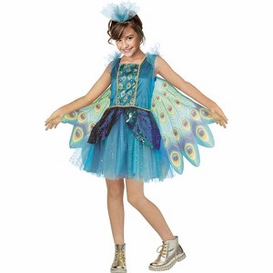 Fun World Girl's Peacock Dress Halloween Costume Dress - 1 of 1