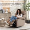 Hzlagm Everglade 29 in. W Velvet Swivel Rocking Recliner - 4 of 4