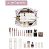 Narwey Cute Floral Makeup Bag Travel Cosmetic Bag Organizer Toiletry Bag - 2 of 3