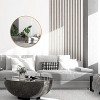 32 Inch Black Metal Framed Round Bathrrom Mirror for Wall. - 2 of 4
