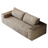 JUJABU 63" Modern Corduroy Loveseat Sofa with Deep Seat and Wide Armrests, for Living Room or Bedroom - 2 of 4