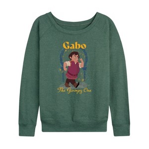 Women's - Disney - Gabo The Grumpy One Lightweight French Terry Wide Neck Long Sleeve Shirt - 1 of 4