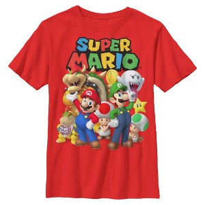 Boy's Nintendo Super Mario Group T-Shirt - 1 of 4