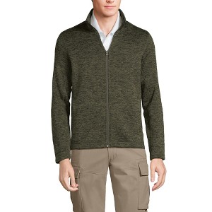 Lands' End Men's Sweater Fleece Jacket - 1 of 3