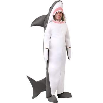 Halloweencostumes.com Medium Great White Shark Costume For Adults ...