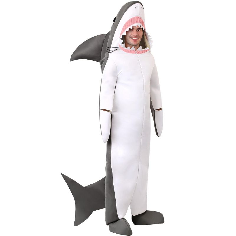 HalloweenCostumes.com Great White Shark Costume for Adults, 1 of 3