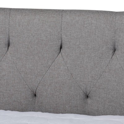 Full Gray Upholstered Wood Frame Daybed with Trundle