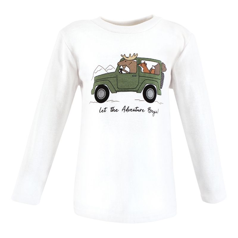 Hudson Baby Infant and Toddler Boy Long Sleeve T-Shirts, Animal Adventure, 3 of 8