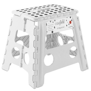 Casafield Folding Step Stools with Handle, Collapsible Foot Stools for Use in Kitchen and Bathroom - 1 of 4