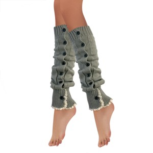 Wrapables Knee High Button Lace Leg Warmers for Boots - 1 of 4