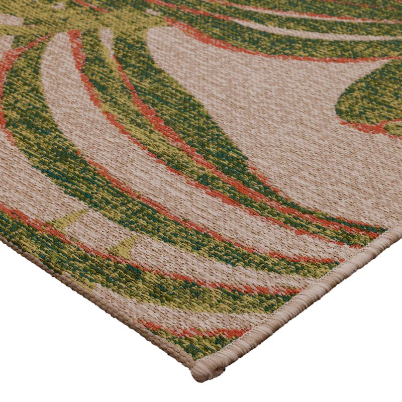 7&#39; x 10&#39; Outdoor Rug Neutral Palm - Threshold&#8482;, 5 of 6
