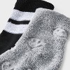 Girls' 2pk French Terry Smiley Socks - art class™ Heather Gray - 3 of 3