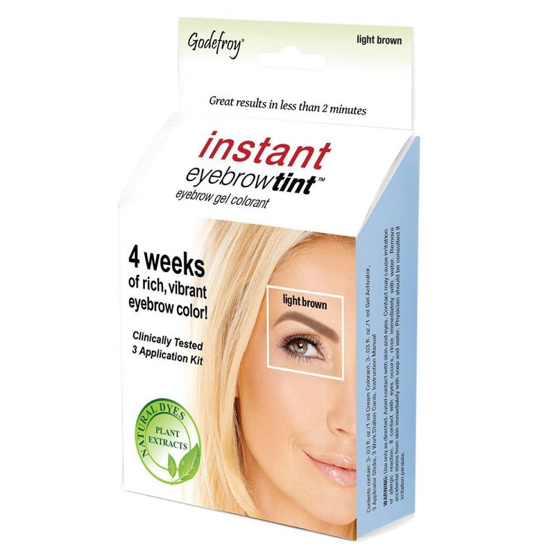 Godefroy Instant Eyebrow Tint - 3 Application Kit, 1 of 8