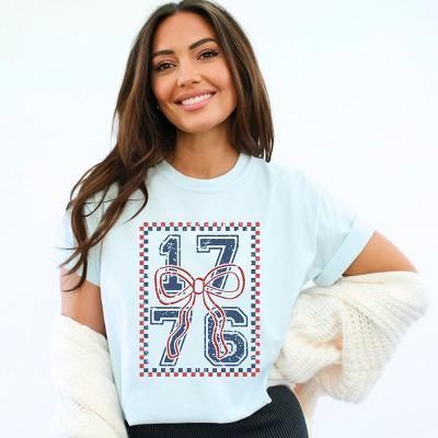 Simply Sage Market 1776 Checkered Coquette Garment Dyed Tee