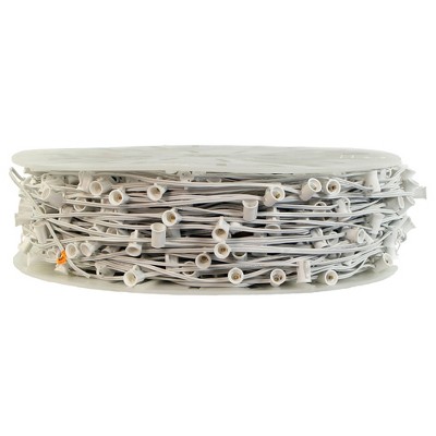 Vickerman 25' C7 Socket String with 25 C7 Sockets on 18 Gauge SPT1 White Wire